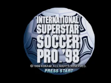 International Superstar Soccer Pro 98 (US) screen shot title